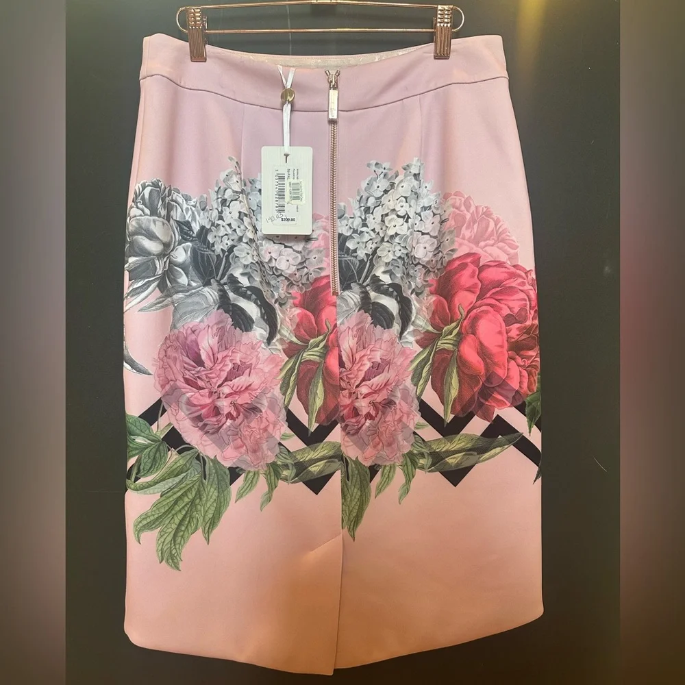Ted Baker *NWT* Soella Pink Floral Pencil Skirt - Picture 5 of 10